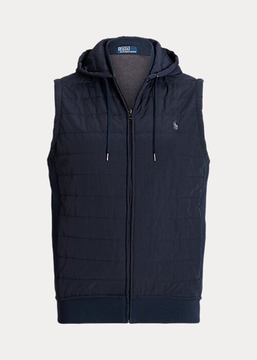 Navy Men’s Ralph Lauren Hybrid Hooded Vest Navy Men’s Ralph Lauren Hybrid Hooded Vest