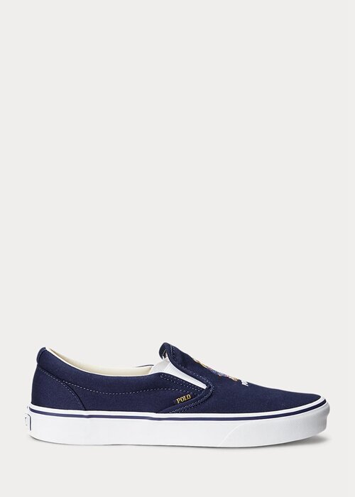 Navy Men’s Ralph Lauren Keaton Polo Bear Slip-On Sneakers Navy Men’s Ralph Lauren Keaton Polo Bear Slip-On Sneakers