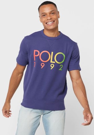 Navy Men’s Ralph Lauren Logo Crew Neck T Shirts Navy Men’s Ralph Lauren Logo Crew Neck T Shirts