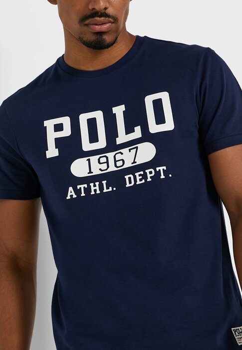 Navy Men’s Ralph Lauren Logo Crew Neck T Shirts Navy Men’s Ralph Lauren Logo Crew Neck T Shirts