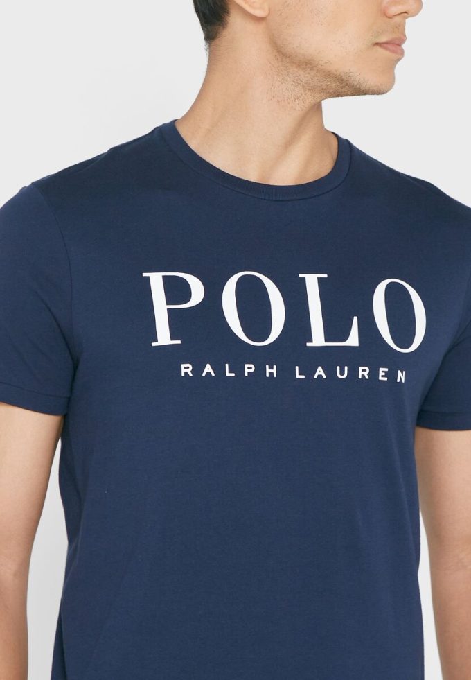 Navy Men’s Ralph Lauren Logo Crew Neck T Shirts