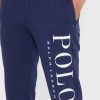 Navy Men’s Ralph Lauren Logo Cuffed Sweatpants