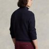 Navy Men’s Ralph Lauren Mesh-knit Cotton Quarter-zip Jumper  Sweaters