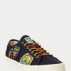 Navy Men’s Ralph Lauren Nelson Logo-Patch Twill Sneakers Navy Men’s Ralph Lauren Nelson Logo-Patch Twill Sneakers