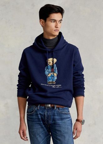 Navy Men’s Ralph Lauren Polo Bear Fleece Hoodie Navy Men’s Ralph Lauren Polo Bear Fleece Hoodie