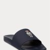 Navy Men’s Ralph Lauren Polo Bear Slippers