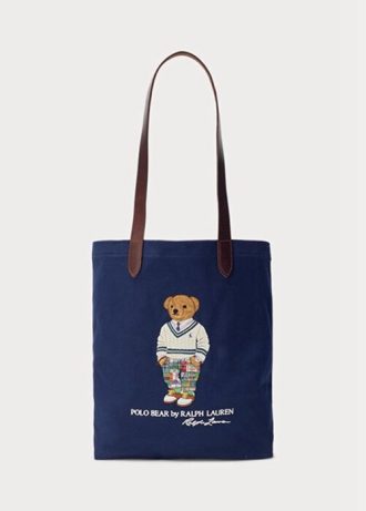 Navy Men’s Ralph Lauren Polo Bear Twill Crossbody Bags