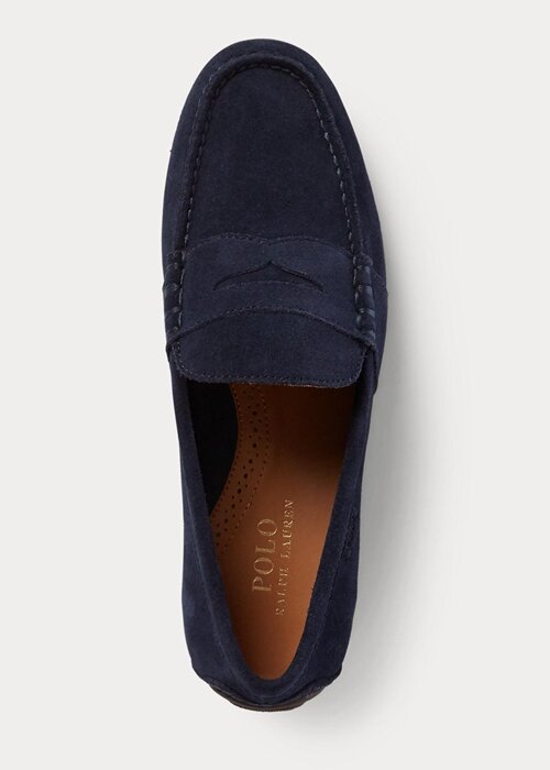 Navy Men’s Ralph Lauren Reynold Suede Driver Casual Shoes Navy Men’s Ralph Lauren Reynold Suede Driver Casual Shoes