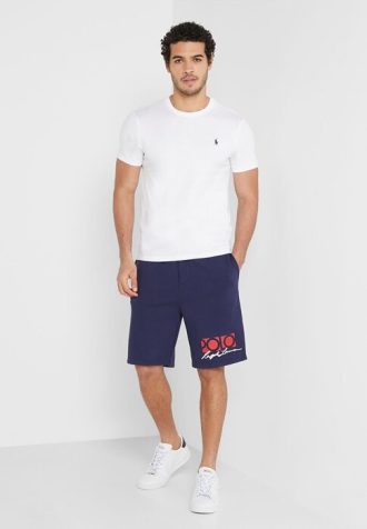 Navy Men’s Ralph Lauren Signature Logo Shorts