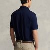 Navy Men’s Ralph Lauren Stretch Mesh Zip Polo Shirts Navy Men’s Ralph Lauren Stretch Mesh Zip Polo Shirts