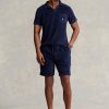 Navy Men’s Ralph Lauren Terry Drawstring Shorts Navy Men’s Ralph Lauren Terry Drawstring Shorts