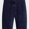 Navy Men’s Ralph Lauren Terry Drawstring Shorts Navy Men’s Ralph Lauren Terry Drawstring Shorts