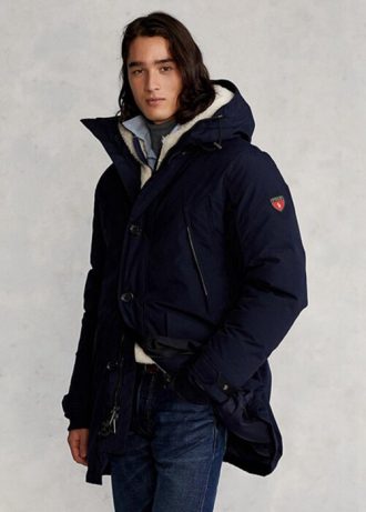 Navy Men’s Ralph Lauren Water-repellent Down Parka Jackets Navy Men’s Ralph Lauren Water-repellent Down Parka Jackets