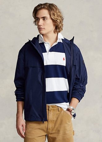 Navy Men’s Ralph Lauren Water-Repellent Hooded Jackets