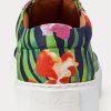 Navy Multicolor Men’s Ralph Lauren Severn Floral Linen Sneakers