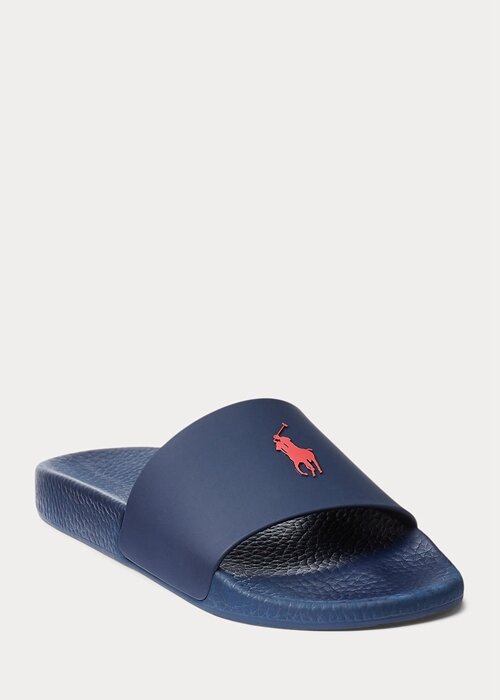 Navy / Red Men’s Ralph Lauren Signature Pony Slippers Navy / Red Men’s Ralph Lauren Signature Pony Slippers