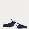 Navy / White Men’s Ralph Lauren Train 89 Suede & Oxford Sneakers