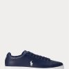 Navy / White Men’s Ralph Lauren Wilton Leather Sneakers Navy / White Men’s Ralph Lauren Wilton Leather Sneakers
