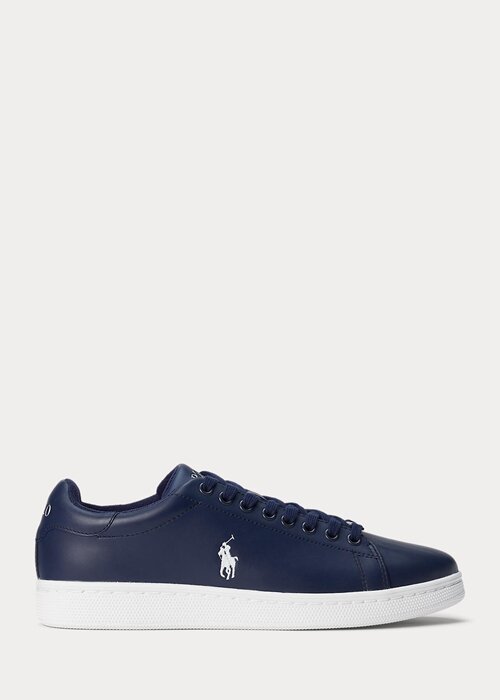 Navy / White Men’s Ralph Lauren Wilton Leather Sneakers Navy / White Men’s Ralph Lauren Wilton Leather Sneakers