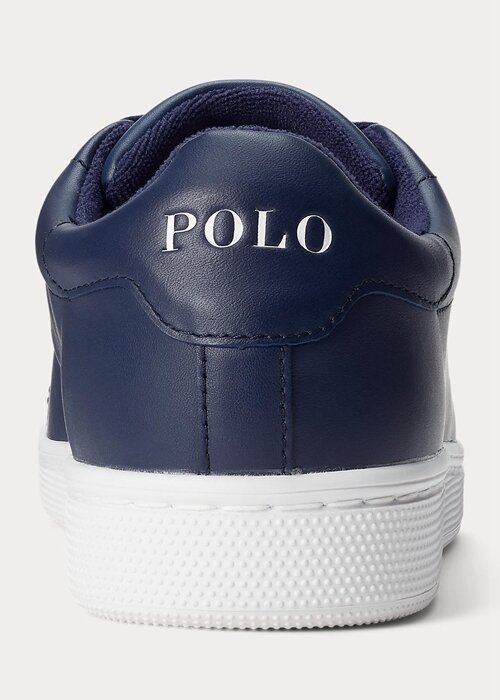 Navy / White Men’s Ralph Lauren Wilton Leather Sneakers Navy / White Men’s Ralph Lauren Wilton Leather Sneakers