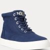Navy Women’s Ralph Lauren Bryn High-Top Sneakers