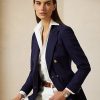 Navy Women’s Ralph Lauren Camden Wool Crepe Jackets Navy Women’s Ralph Lauren Camden Wool Crepe Jackets