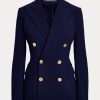 Navy Women’s Ralph Lauren Camden Wool Crepe Jackets Navy Women’s Ralph Lauren Camden Wool Crepe Jackets
