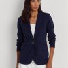 Navy Women’s Ralph Lauren Cotton-Blend Blazers Navy Women’s Ralph Lauren Cotton-Blend Blazers