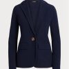 Navy Women’s Ralph Lauren Cotton-Blend Blazers Navy Women’s Ralph Lauren Cotton-Blend Blazers