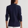 Navy Women’s Ralph Lauren Cotton-Blend Blazers Navy Women’s Ralph Lauren Cotton-Blend Blazers