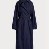 Navy Women’s Ralph Lauren Cotton-blend Twill Coats Navy Women’s Ralph Lauren Cotton-blend Twill Coats