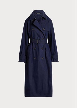 Navy Women’s Ralph Lauren Cotton-blend Twill  Coats