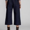Navy Women’s Ralph Lauren Cotton-linen Denim Wide-legs  Pants