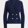 Navy Women’s Ralph Lauren Double-Breasted Cardigan Sweaters Navy Women’s Ralph Lauren Double-Breasted Cardigan Sweaters