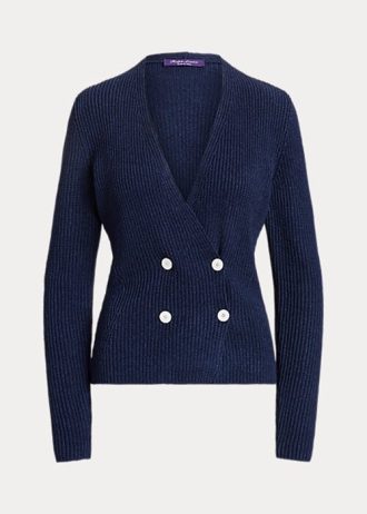 Navy Women’s Ralph Lauren Double-Breasted Cardigan Sweaters