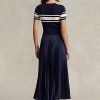Navy Women’s Ralph Lauren Hybrid-Pleated Dress Navy Women’s Ralph Lauren Hybrid-Pleated Dress