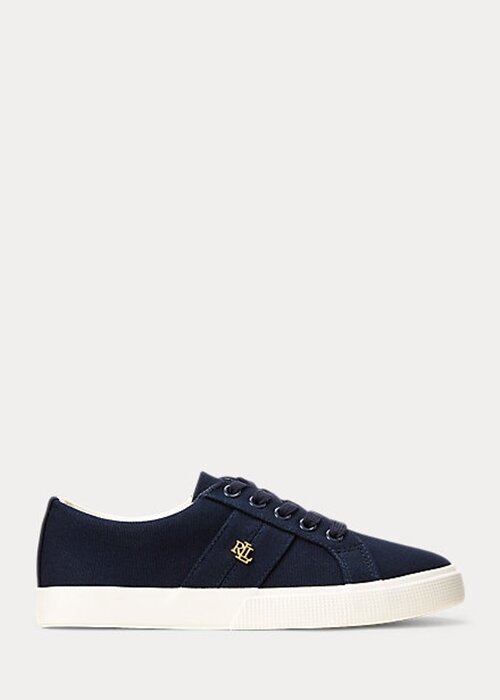 Navy Women’s Ralph Lauren Janson II Canvas Sneakers Navy Women’s Ralph Lauren Janson II Canvas Sneakers