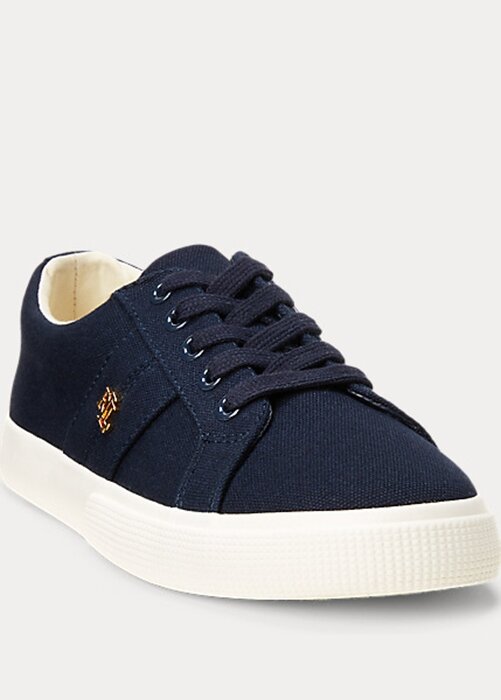 Navy Women’s Ralph Lauren Janson II Canvas Sneakers Navy Women’s Ralph Lauren Janson II Canvas Sneakers