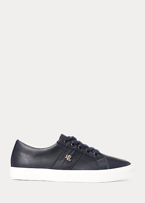 Navy Women’s Ralph Lauren Janson II Nappa Leather Sneakers Navy Women’s Ralph Lauren Janson II Nappa Leather Sneakers