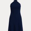Navy Women’s Ralph Lauren Jinett Jersey Halter Day Dress