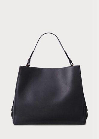 Navy Women’s Ralph Lauren Leather Medium Peyton Satchel Bags