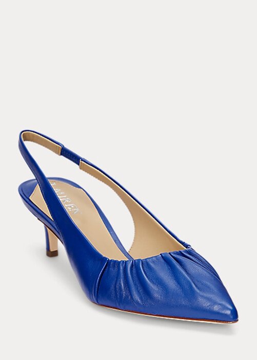 Navy Women’s Ralph Lauren Lolah Nappa Leather Slingback Heels Navy Women’s Ralph Lauren Lolah Nappa Leather Slingback Heels