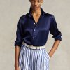 Navy Women’s Ralph Lauren Mulberry Silk Shir Shirts Navy Women’s Ralph Lauren Mulberry Silk Shir Shirts