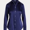 Navy Women’s Ralph Lauren Mulberry Silk Shir Shirts Navy Women’s Ralph Lauren Mulberry Silk Shir Shirts