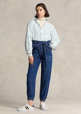 Navy Women’s Ralph Lauren Paperbag Jogger Jeans