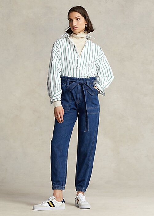 Navy Women’s Ralph Lauren Paperbag Jogger Jeans Navy Women’s Ralph Lauren Paperbag Jogger Jeans