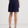 Navy Women’s Ralph Lauren Pleated Georgette   Skirts