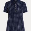 Navy Women’s Ralph Lauren Polka-Dot Piqué Polo Shirts