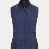 Navy Women’s Ralph Lauren Quilted-Front Hybrid Full-Zip Vest Navy Women’s Ralph Lauren Quilted-Front Hybrid Full-Zip Vest