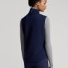 Navy Women’s Ralph Lauren Quilted-Front Hybrid Full-Zip Vest Navy Women’s Ralph Lauren Quilted-Front Hybrid Full-Zip Vest